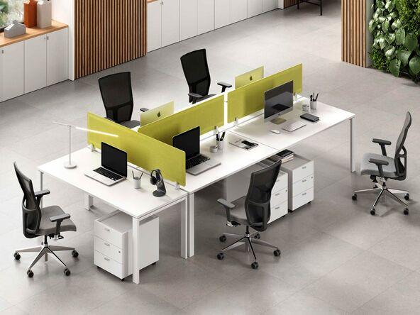 Bureau bench pour 4 personnes finitions modernes_0