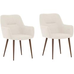 Chaise en métal et tissu Tomorrow (Lot de 2) Venture Home - 3700866383497_0