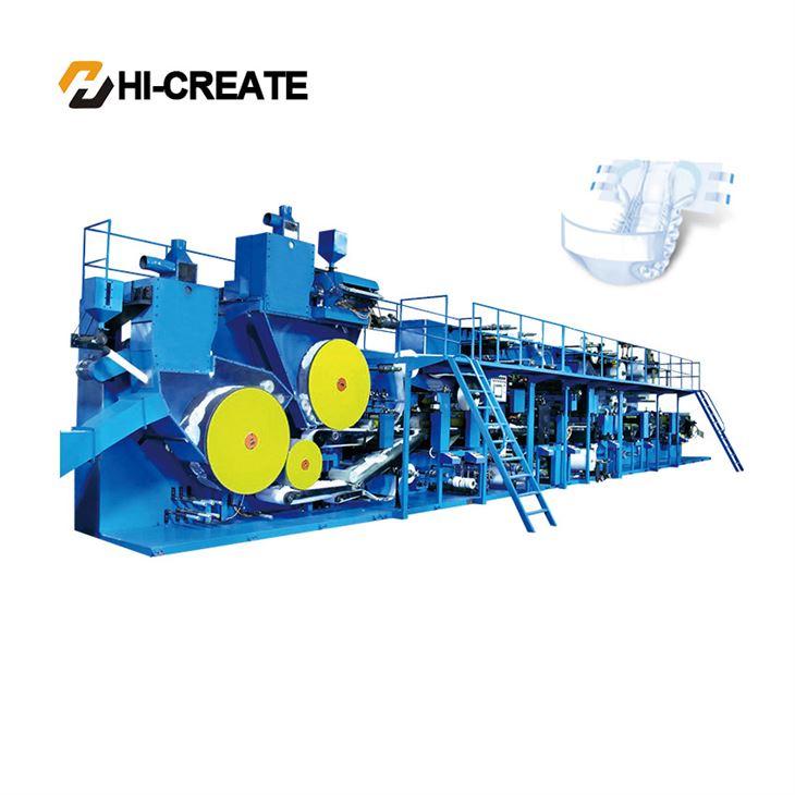 HC-AD-FS - Chaîne de production de couches d'incontinence pour adultes avec système de tension et transmission servocommandée - Hi-Create_0