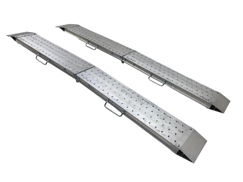 Jeu de rampes aluminium pliantes 1100kg 2440x240mm largeur utile 220mm MW Tools SOP2400_0
