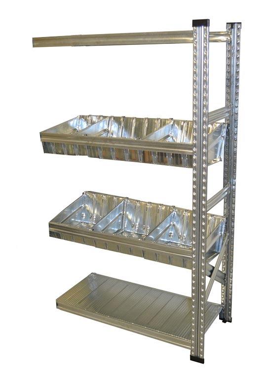 Kit suivant rayonnage 2 bacs modulaires l.900 x p.400 mm_0