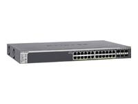 NETGEAR ProSafe Gigabit Stackable Smart Switch GS728TPS - 16x10/100/1000 PoE + 8xPoE+ + 4xGigabit SFP - Montable sur rack_0