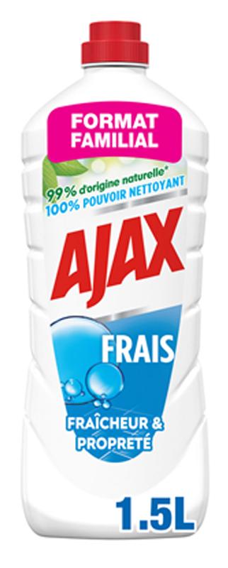 Nettoyant ménager multisurface Ajax Eco frais - 12 flacons 1,5L - Réf. 41511103 - 615066_0