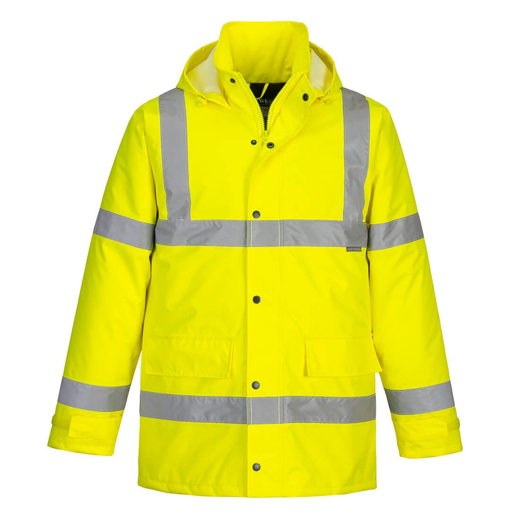Parka HV avec doublure matelassée - S460 - PCKHV11-JA-XS - Portwest - Imperméable, résistante et fonctionnelle_0
