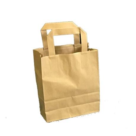 SAC PAPIER KRAFT ANSE 18 X 8 X 22 CM (VENDU PAR 50)