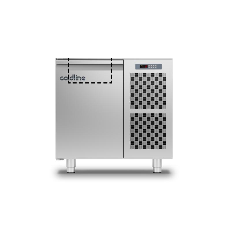 Saladette de preparation refrigeree tropicalisé gn1/1 positive avec plan de travail standard groupe logé 1 porte 120 litres - TP091MD-2_0