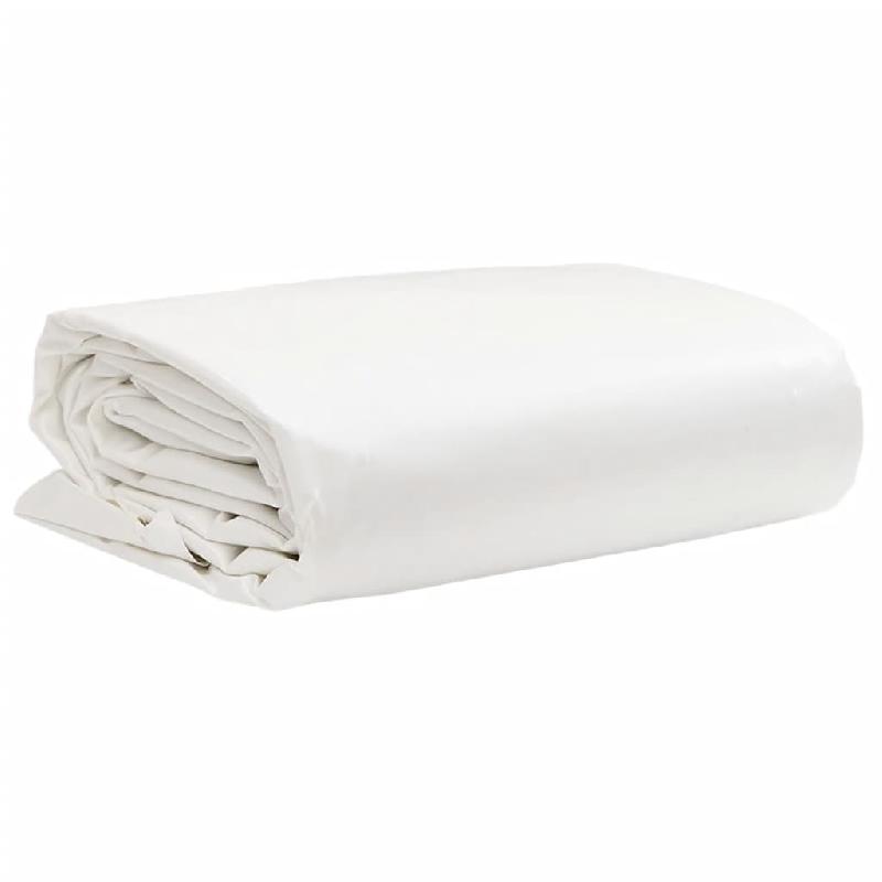 Vidaxl bâche blanc 1x2,5 m 650 g/m² 156196_0