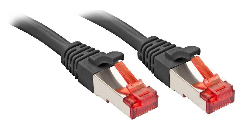 LINDY 47777 - Câble réseau RJ45 Cat.6 S/FTP en cuivre 250 MHz 1m noir - blindage haute qualité_0