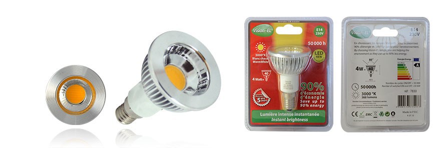 AMPOULE LED E14 4W 3000°K VISION-EL 7830