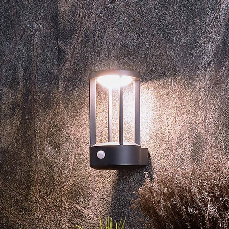 DEKO-LIGHT APPLIQUE D’EXTÉRIEUR LED À CAPTEUR ALBALDAH, GRIS