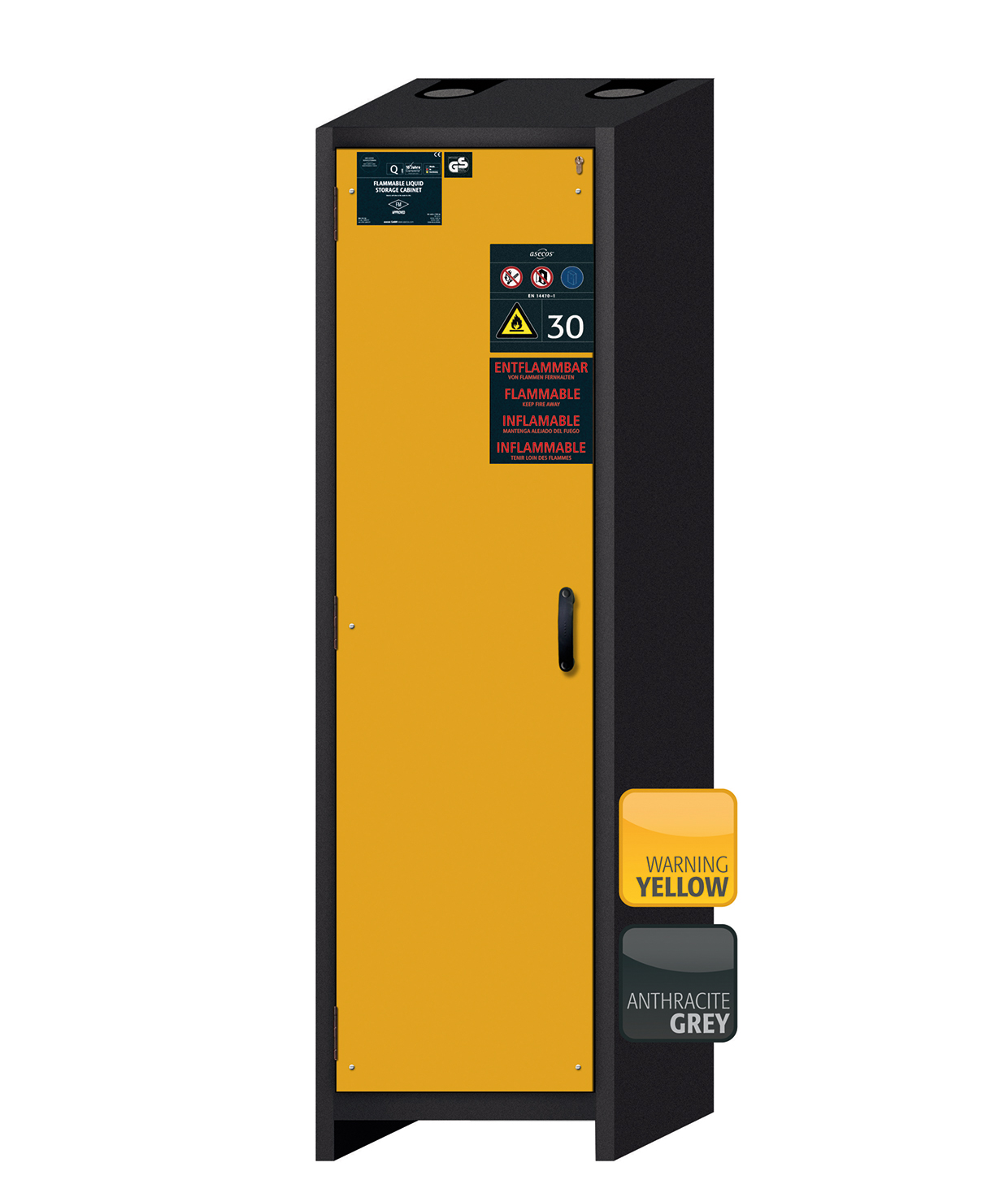 Armoire de sécurité Q-CLASSIC-30 modèle Q30.195.056.FU.WDAS - réf 37582-060-34618 - Type 30 - stockage de substances dangereuses inflammables_0