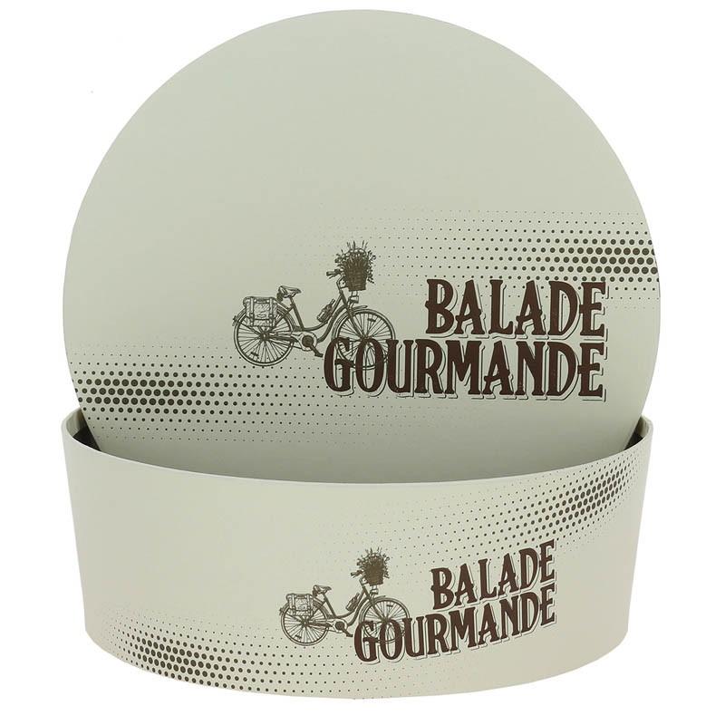 Boite carton ronde empilable Balade Gourmande Ø26 -_0