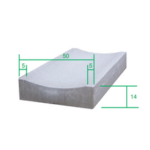 Bordure de voirie CC2 - Classe U+B - Béton pleine masse - L. 1 m_0
