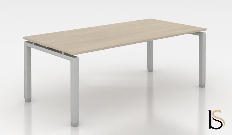 Bureau individuel ECO XXL - Mobel Linea - Argent Ral 9006, 220, Wenge_0