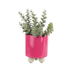 Cache-pot en métal Double Funky Small rose et vert clair Pt' - 8714302773006_0