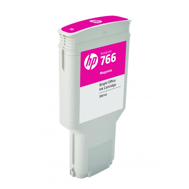 Cartouche d'encre HP 766 Magenta 300ml - Compatible avec traceurs HP DesignJet XL 3600 MFP & XL 3600dr MFP_0