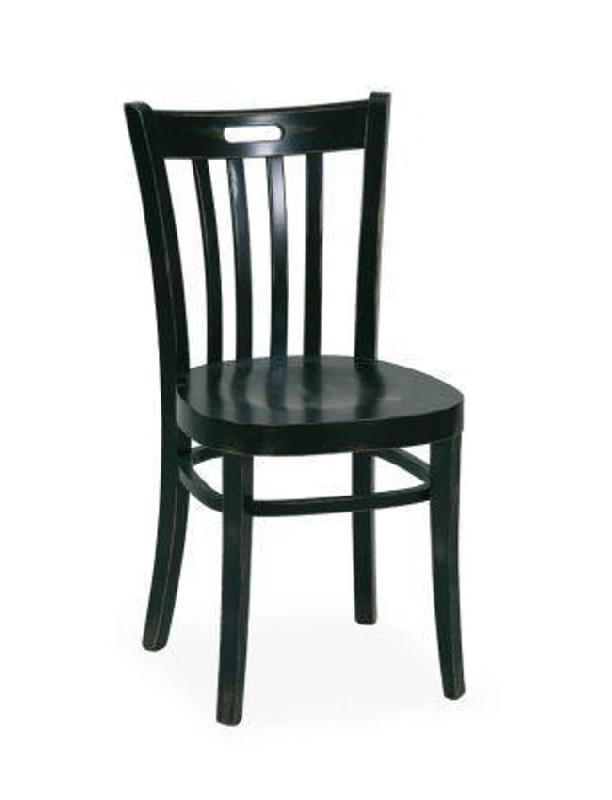 Chaise de restaurant Carla - assise et dossier en bois_0