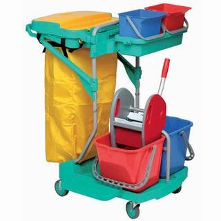 Chariot Procleaner Green Light 2 - Méthode deux seaux - 120L - Compact et maniable_0