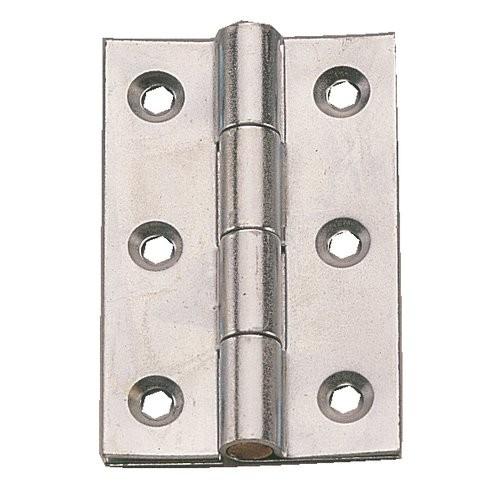 CHARNIÈRES HAVRAISES RECTANGULAIRES-ACIER ZINGUÉ-HAUTEUR 80 MM-LARGEUR 45 MM MONIN