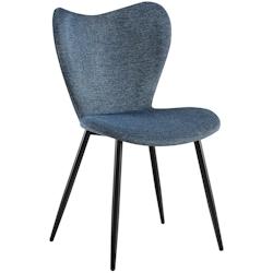 CLP Chaise de salle à manger Maika Bleu/Tissu - bleu textile 326358_0