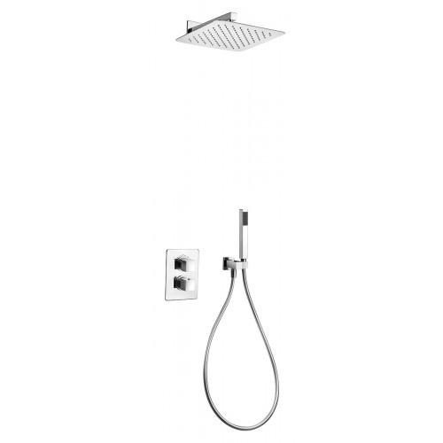 COLONNE DE DOUCHE THERMOSTATIQUE À ENCASTRER CHROMÉE DAX SQUARE PAINI
