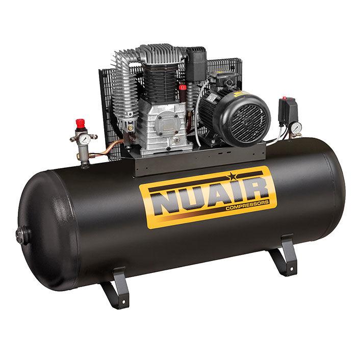 Compresseur d'air à piston cylindre fonte 500 litres 7,5 CV NUAIR - modèle K30/500F/7,5 - 11 bar - 400V triphasé_0