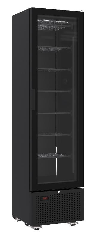 Congélateur 1 porte en verre noir 221l l494 négative 7464.0052 COMBISTEEL_0