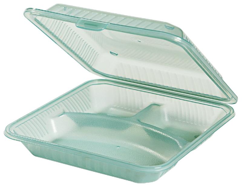 Contacto Plat à menu Eco-Takeout 23 x 23,5 x 6,5 cm, vert - vert plastique 1103/236_0