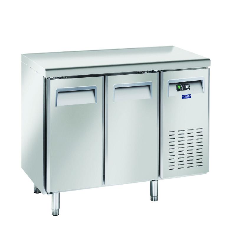 Cool Head table réfrigérée inox 2 portes. Dégivrage auto. Temp. -2°C/+8°C. Mesure 135x60x85 cm. Refroidissement SR2100 - 1743_0