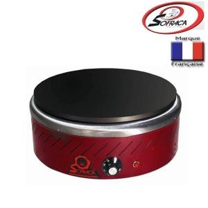 Crêpière foraine électrique professionnelle 40 cm - plaque en fonte épaisse 12 mm - Sofraca_0