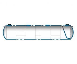 Déversoir d'orage double paroi 5000 litres - régulateur de débit intégré - 302624_0