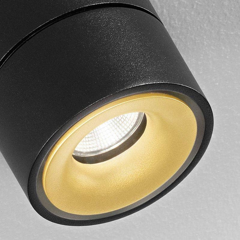 EGGER LICHT EGGER CLIPPO DUO SPOT LED, NOIR-DORÉ, 3 000 K