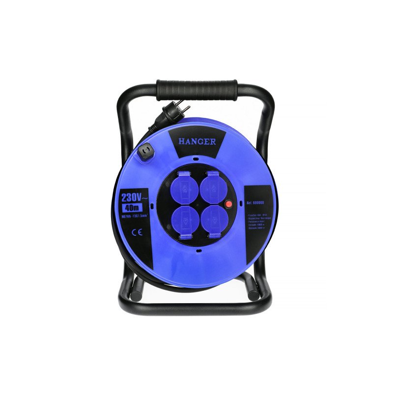ENROULEUR ÉLECTRIQUE 40M H07RN-F 3G 1,5MM² - HANGER - 600008