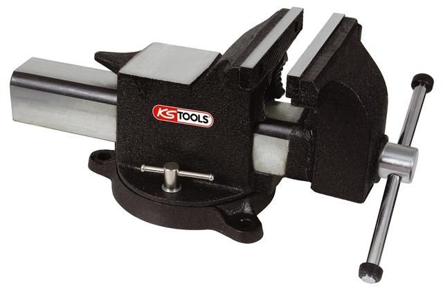 ÉTAU ACIER BASE TOURNANTE KS TOOLS - 100 MM - 914.0004