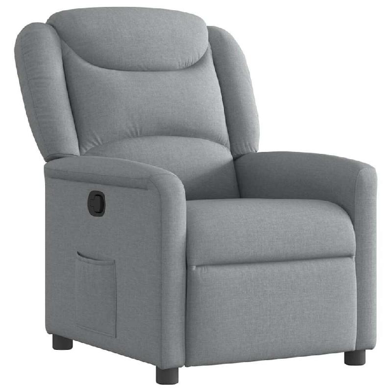 Fauteuil inclinable Gris clair Tissu Modèle Rervanel - 4015596_0