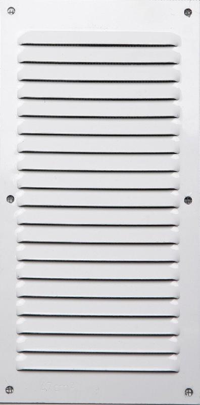 Grille de ventilation aluminium laqué - 20 x 10 cm - usage intérieur et extérieur - passage d'air 60 cm²_0