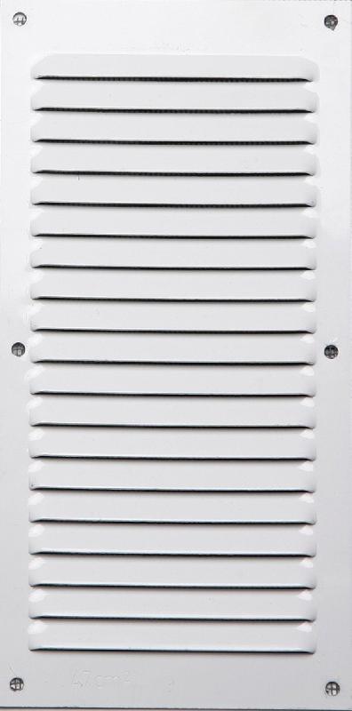 Grille d'aération aluminium laqué, l.20 x l.10 cm_0