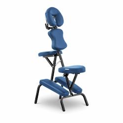 Helloshop26 - Chaise de massage assis pliante transportable professionnelle (cadre : acier, revêtement : PVC, capacité : 130 kg, sac 14_0007738 - 30_0