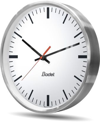 Horloge analogique Profil 730 - TBT, DHF, boîtier inox, affichage heure-minute - BODET_0