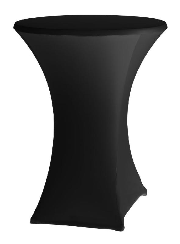 Housse pour table haute noir - 813836_0