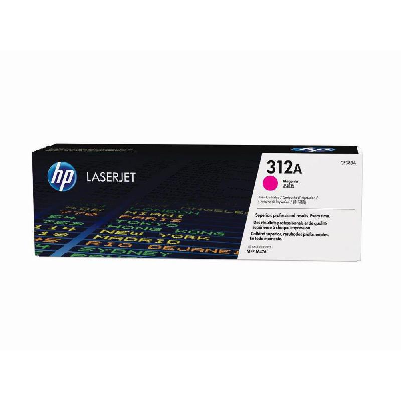 HP 312A - MAGENTA - ORIGINALE - LASERJET - CARTOUCHE DE TONER (CF383A) - POUR COLOR LASERJET PRO MFP M476DN, MFP M476DW, MFP M476NW