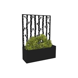 Jardinière en fer avec treillis Motif oiseaux Esschert Design - noir 8714982196492_0