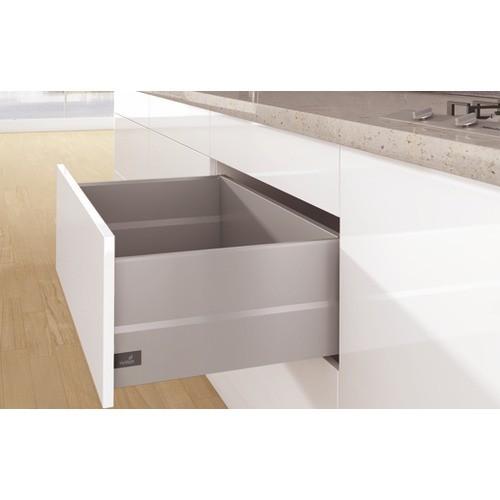 KIT TIROIR TOPSIDE ARCITECH-PROFIL H126-DOS H250 MM-ARGENT-L500 MM HETTICH