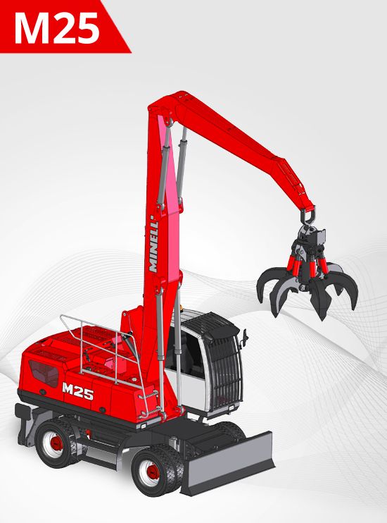 M25 pelle de manutention - 25t - portée maximale 8,5 à 10m - moteur 103 kW_0