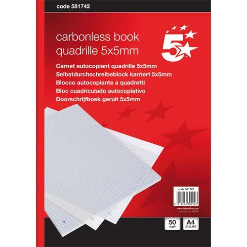 MANIFOLD 1ER PRIX - AUTOCOPIANT - QUADRILLE 210X297 MM - 50 FEUILLETS - DUPLI