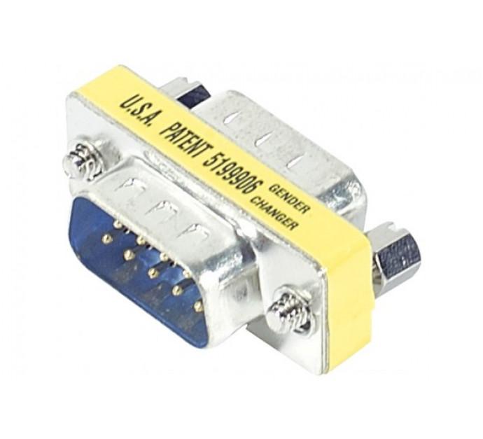 Mini coupleur DB9 - M/M 83130 - pour port série - blindé, contacts dorés, encombrement minimum_0