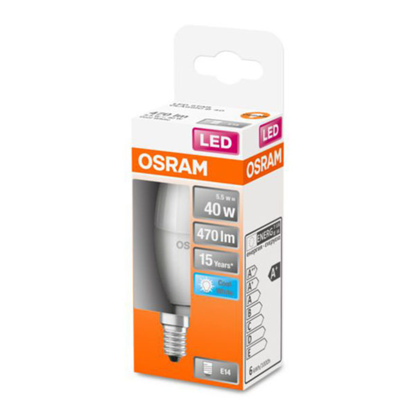 OSRAM CLASSIC B AMPOULE LED E14 4,9W 4 000K MATE
