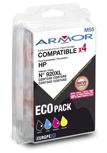 PACK CARTOUCHES OWA COMPATIBLES HP 920XL 4 COULEURS POUR IMPRIMANTE JET D'ENCRE - CARTOUCHE COMPATIBLE