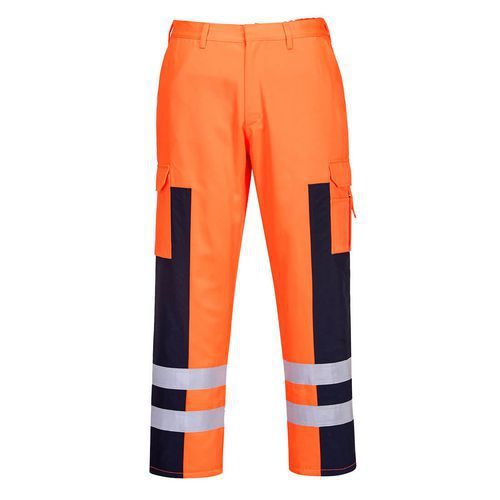 PANTALON BALISTIQUE HAUTE VISIBILITÉ S919 BLEU/ORANGE S - PORTWEST