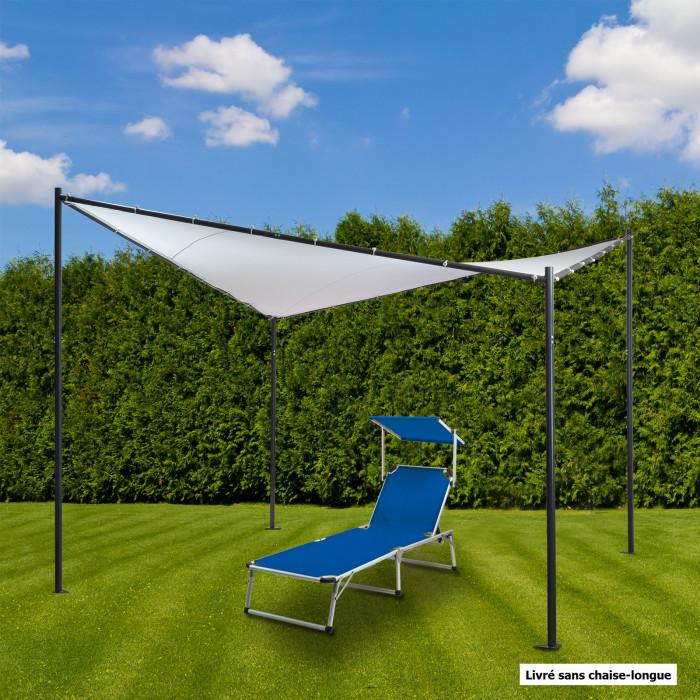 Pavillon butterfly - voile d'ombrage 3,5 x 3,5 m_0
